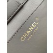 Borsa tote Chanel grande con tracolla a catena AS5303 Scamosciato Grigio