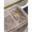Borsa tote Chanel grande con tracolla a catena AS5303 Scamosciato Grigio