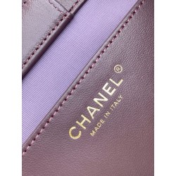 Borse Replica tote Chanel grande con tracolla a catena AS5303 Scamosciato Viola