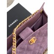 Borse Replica tote Chanel grande con tracolla a catena AS5303 Scamosciato Viola