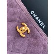 Borse Replica tote Chanel grande con tracolla a catena AS5303 Scamosciato Viola