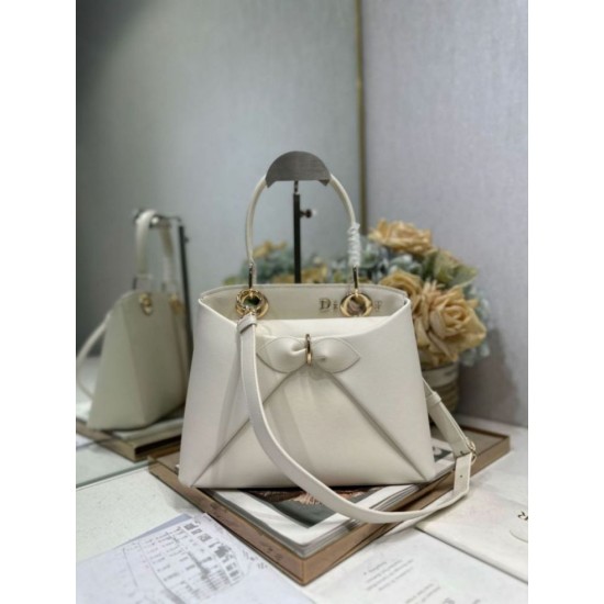 Imitazioni borse griffate tote Dior CD 26SS con fiocco bianca