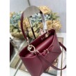 borsa tote Dior CD 26SS fiocco bordeaux