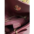 borsa tote Dior CD 26SS fiocco bordeaux