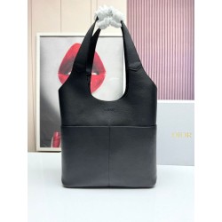 borsa tote Dior Privé Icons Uomo nera in pelle di vitello