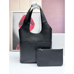 borsa tote Dior Privé Icons Uomo nera in pelle di vitello