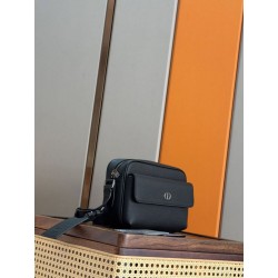 Borse a tracolla Dior CD Icon uomo con cerniera nera