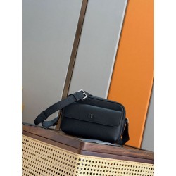 Borse a tracolla Dior CD Icon uomo con cerniera nera