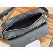 Borse a tracolla Dior CD Icon uomo con cerniera nera