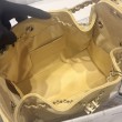 Chanel AS5293, borsa a secchiello con coulisse piccola Hobo Vintage, pelle di daino gialla