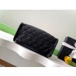 Chanel AS5293 Borse Replica a secchiello piccola Hobo Vintage con coulisse in pelle di vitello granata nera