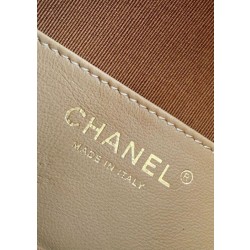 Chanel AS5293 Borse Imitazioni a secchiello piccola Hobo Vintage con coulisse in pelle scamosciata marrone