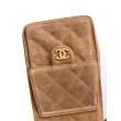 Chanel AS5293 Borse Imitazioni a secchiello piccola Hobo Vintage con coulisse in pelle scamosciata marrone
