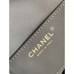 Chanel AS5293 Borse Replica Alta Qualità a secchiello piccola Hobo Vintage con coulisse in pelle scamosciata viola chiaro