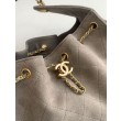 Chanel AS5293 Borse Replica Alta Qualità a secchiello piccola Hobo Vintage con coulisse in pelle scamosciata viola chiaro