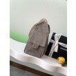 Chanel AS5293 Borse Replica Alta Qualità a secchiello piccola Hobo Vintage con coulisse in pelle scamosciata viola chiaro