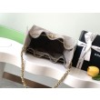 Chanel AS5293 Borse Replica Alta Qualità a secchiello piccola Hobo Vintage con coulisse in pelle scamosciata viola chiaro