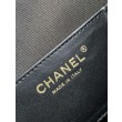 Chanel AS5293 Borsa a secchiello piccola Hobo Vintage con coulisse in vacchetta nera