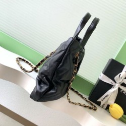 Replica Qualità superiore replica a fiocco Chanel 25K Pelle di agnello AS5851 Nero Imitazioni Replica qualità specchio Qualità superiore replica a fiocco Chanel 25K Pelle di agnello AS5851 Nero