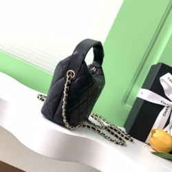 Replica Pochette Chanel 25S con catena Pelle di vitello granata AP4747 Nero Imitazioni Replica qualità specchio Pochette Chanel 25S con catena Pelle di vitello granata AP4747 Nero
