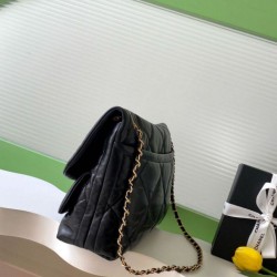 Replica qualità specchio Borse  Maxi Flap Chanel AS5727 Pelle di Agnello Nera