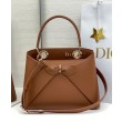 Dior CD 26SS Borse Imitazioni tote con fiocco color caffè