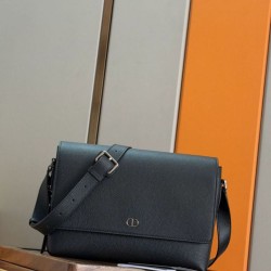 Replica qualità specchio Borsa a tracolla Dior CD Icon Uomo nera