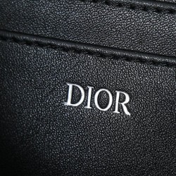 Replica pochette Dior A4 cerniera borsa Dior Oblique nera Imitazioni Replica qualità specchio pochette Dior A4 cerniera borsa Dior Oblique nera