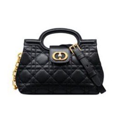 Mini borsa a mano Dior Jolie Cannage S3123 Nero