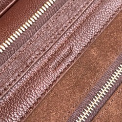 Replica qualità specchio Borsa tote a spalla media Luggage Celine morbida pelle di agnello lucida malva