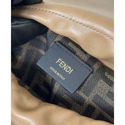 Zaino con coulisse da donna Fendi Cappuccino Vintage Albicocca Zaino con coulisse da donna Fendi Cappuccino Vintage Albicocca