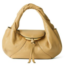 Replica qualità specchio Qualità superiore replica tote Fendi Spy Mini/Piccola/Grande Albicocca