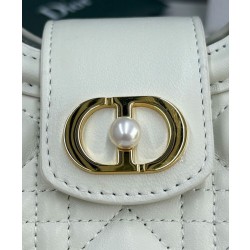 Mini borsa a mano Dior Jolie Cannage S3123 Beige
