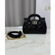 Mini borsa a mano Dior Jolie Cannage S3123 Nero