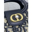 Mini borsa a mano Dior Jolie Dior Oblique jacquard S3123 Blu