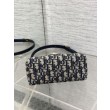 Mini borsa a mano Dior Jolie Dior Oblique jacquard S3123 Blu