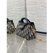 Mini borsa a mano Dior Jolie Dior Oblique jacquard S3123 Blu