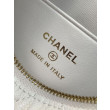 Pochette Chanel 25S con catena Pelle di vitello granata AP4747 Bianco Pochette Chanel 25S con catena Pelle di vitello granata AP4747 Bianco