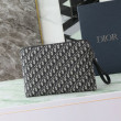 pochette Dior A4 cerniera borsa Dior Oblique nera pochette Dior A4 cerniera borsa Dior Oblique nera