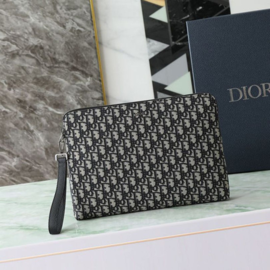 pochette Dior A4 cerniera borsa Dior Oblique nera pochette Dior A4 cerniera borsa Dior Oblique nera
