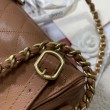 Zaino Chanel 25B Medio in Vitello Granato Marrone AS5600