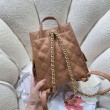 Zaino Chanel 25B Medio in Vitello Granato Marrone AS5600