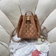 Zaino Chanel 25B Medio in Vitello Granato Marrone AS5600