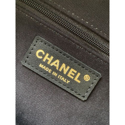 Zaino Chanel 25K Pelle di vitello granata AS5793 Nero