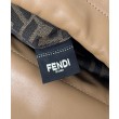Zaino con coulisse da donna Fendi Cappuccino Vintage Albicocca