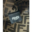 Zaino con coulisse da donna Fendi Cappuccino Vintage Nero