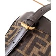 Zaino con coulisse in tessuto jacquard FF Fendi 8BZ057 Caffè