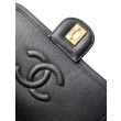 Zaino Vintage Chanel 25B Pelle di Vitello Granata AS5715 Nero