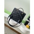 Zaino Vintage Chanel 25B Pelle di Vitello Granata AS5715 Nero
