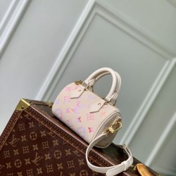 Replica LV M25591 Borsa Nano Speedy in delicati colori da sogno Imitazioni Replica qualità specchio LV M25591 Borsa Nano Speedy in delicati colori da sogno
